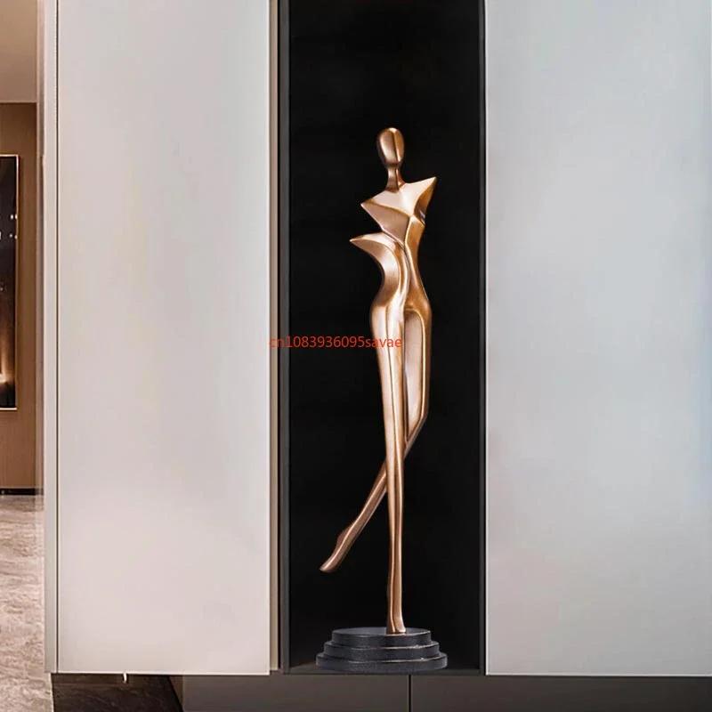 

Abstract Character Sculptured Ornaments Living Room Entrance TV Cabinet Advanced Sense Art Decorations