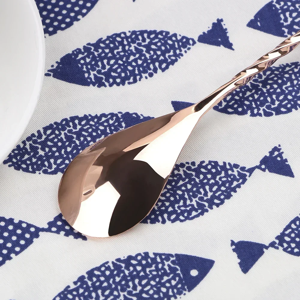 1 PC Mixing Ounces Cocktail Spoon Stainless Steel Stir Bar Spoon Spiral Pattern Bartender Tools Wine Accessories Bar Accessories