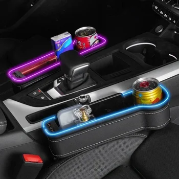 Car Seat Gap Organizer with USB Charger & LED Light 1