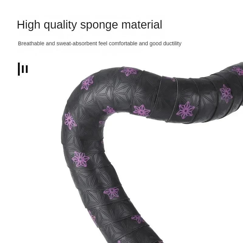 Road Bike Handlebar Tape PU Wrap Anti-Vibration Anti-Slip Shock Cycling Supplies