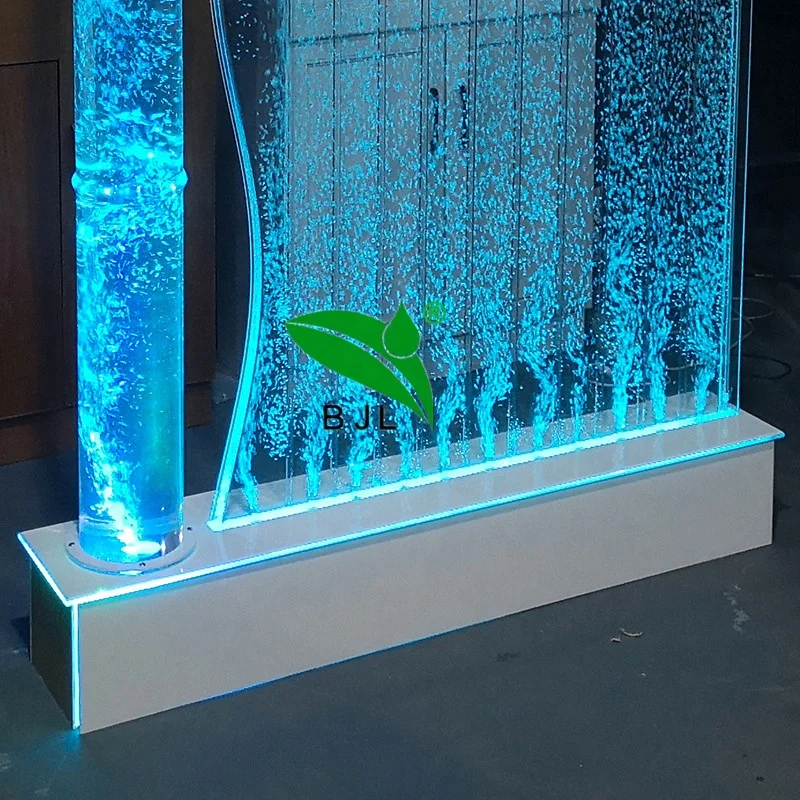 맞춤형 인테리어 디자인 LED 물방울 폭포 벽 물 장식 홈 데코용 룸 디바이더