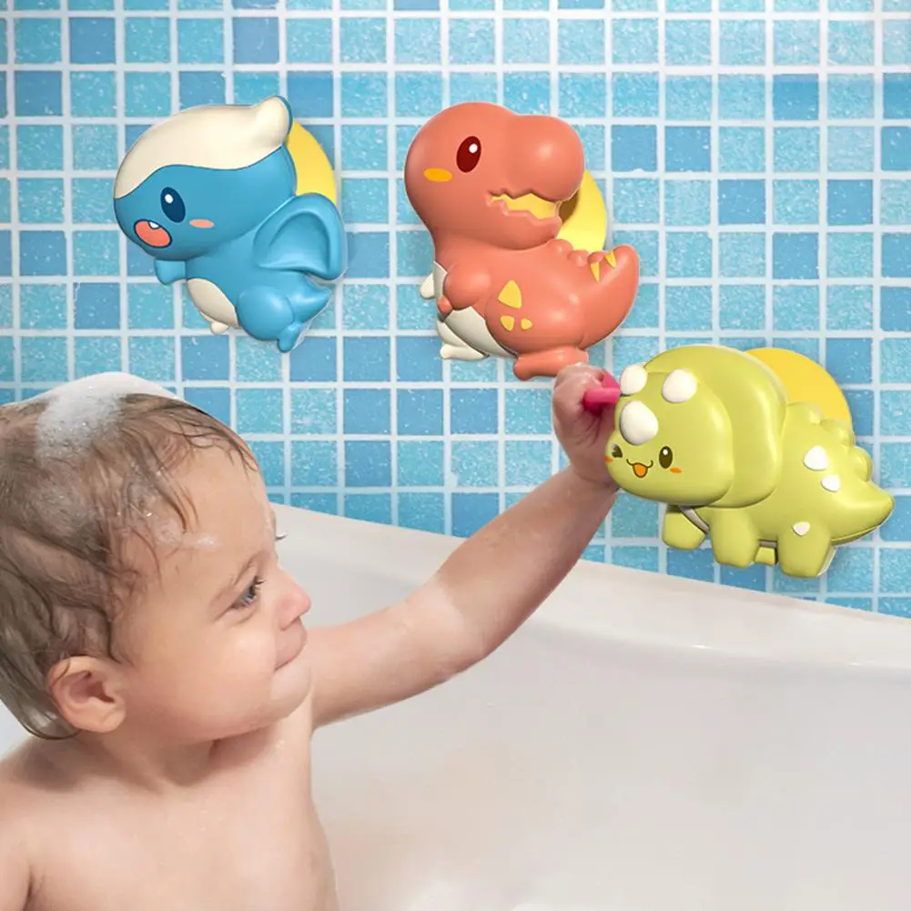 

Bur-free 3Pcs Eco-friendly Fidget Wall Table Spinner Baby Bath Toys Smooth Edge Baby Bath Toys Soft Teether Boys Girls Gift