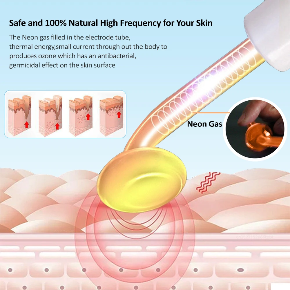 Portable 4-in-1 Handheld Electric Neon Wand for Face Skin Beauty High Frequency Facial Therapy Acne Treatment Tool 3 Portable 4-in-1 Handheld Electric Neon Wand for Face Skin Beauty High Frequency Facial Therapy Acne Treatment Tool 3