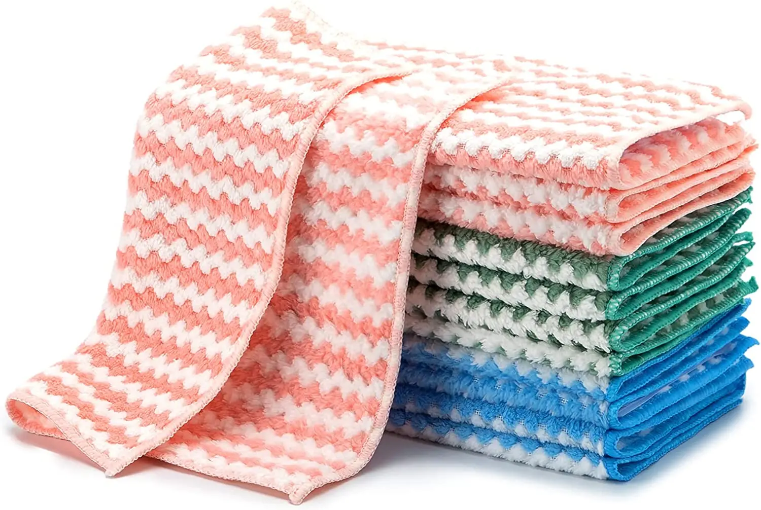 100% Cotton Kitchen Towels,8 Pack Dish Cloths for Washing Dishes,Quick  Drying Dish Towels for Kitchen