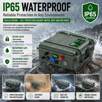 Batterie LiFePO4 12V 150Ah 100Ah 50Ah pour pêche, kayak, bateau, moteur de pêche au lancer, LFP IP65, Bluetooth, BMS, batterie au lithium portable 24V 5
