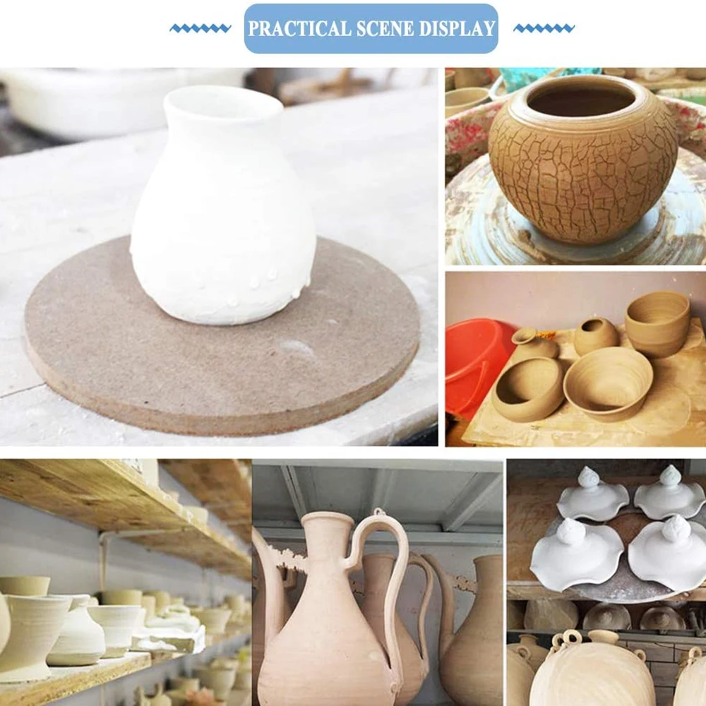 도자기 휠 박쥐 건조 섬유판 12-35CM 도자기 건조 보드 DIY 점토 도구 세라믹 조각 균형 턴테이블 도자기 트레이