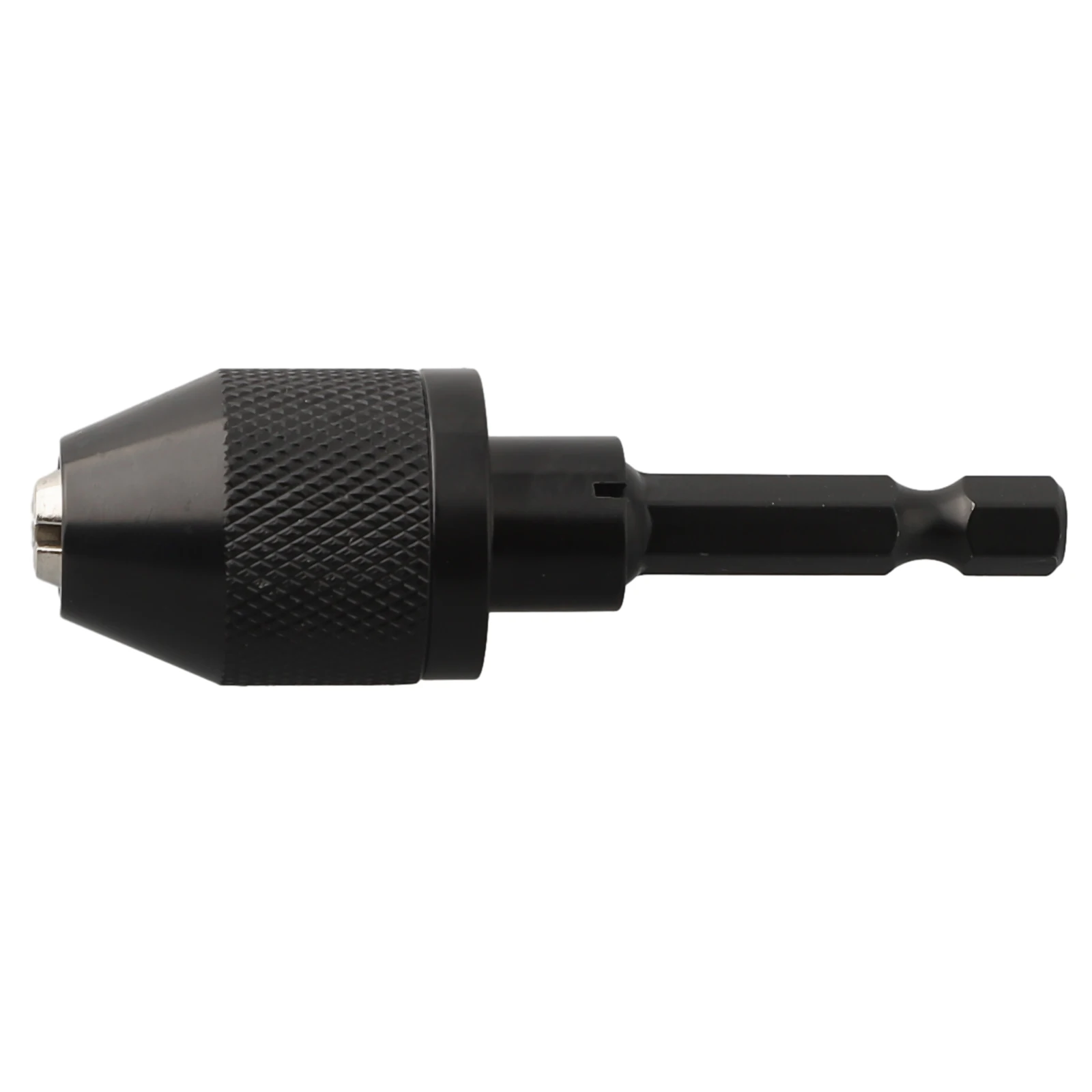 

Durable Drill Chuck Keyless Aluminum Alloy Black Finger Impact Drivers Quick Change Tightens Workholding 0.3-6.5mm
