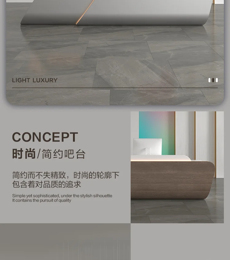 Description Picture 3 of itemWhite Church Pulpit Front Desk Lectern Restaurant Tables Pulpitos Standing Office Receptionist Desk Bar Small Bureau Furniture