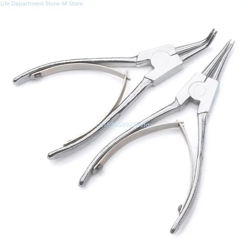 

1PC Retaining Clip Circlip Pliers Set Internal External Ring Bent Straight