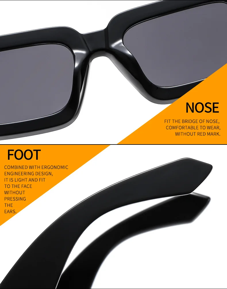 Nuovi occhiali da sole quadrati retrò per donna uomo occhiali da sole occhiali moda tonalità maschili occhiali di marca UV400_voghion.com