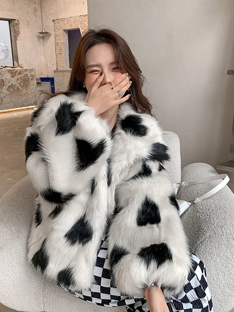 Jacket Women Fur Korean Synthetic Fur Coat Overcoat Womens Korean