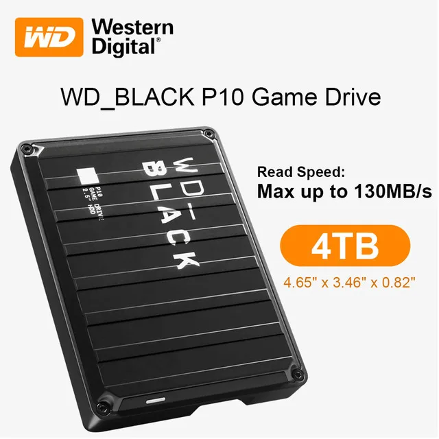 Western Digital WD Black P10 Game Drive 5TB 4T 2T External Mobile 