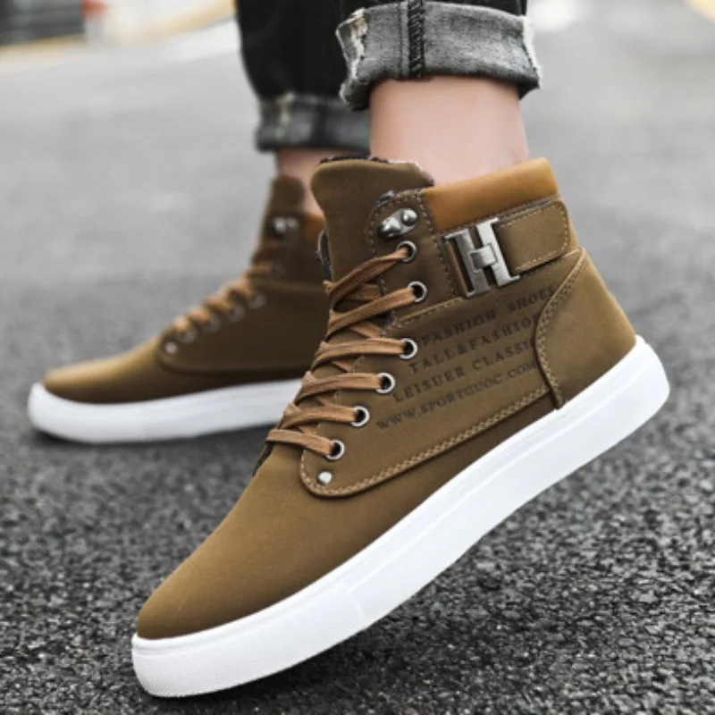 Scarpe da uomo 2024 Nuova moda con lacci alti stivali da uomo con piattaforma scarpe da ginnastica casual da arrampicata scarpe da trekking basse zapatillas_voghion.com