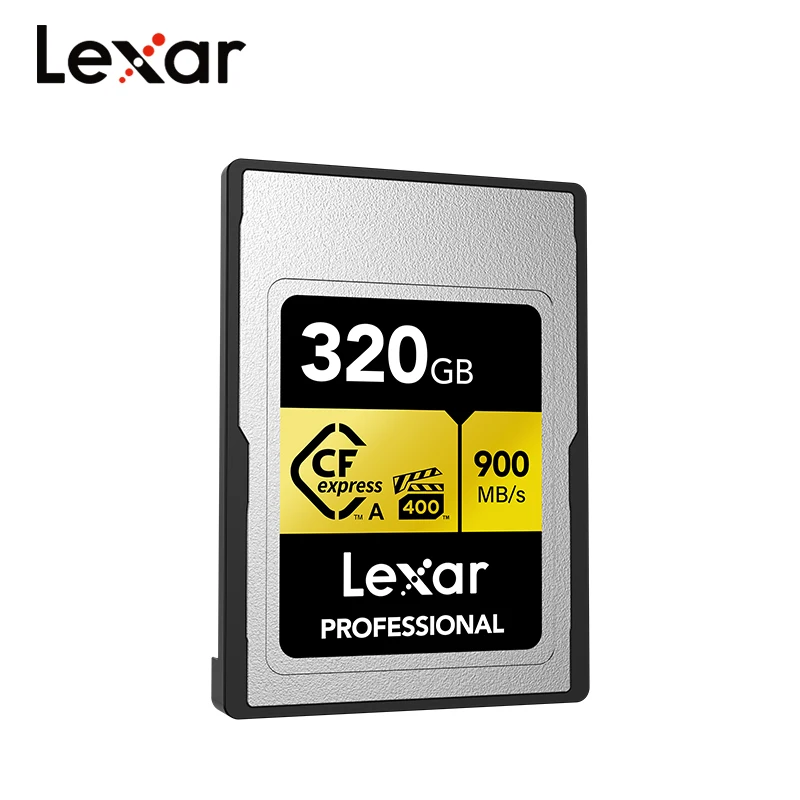 100%  Lexar  CFexpress A Ÿ ī, RAW 8K ī޶ ޸ ī, ִ 900 MB/s б ӵ, 160GB, 320GB