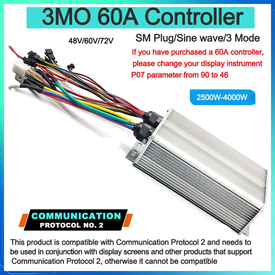 Ebike with Advanced Learning Function Sine Wave Controller 36V-72V