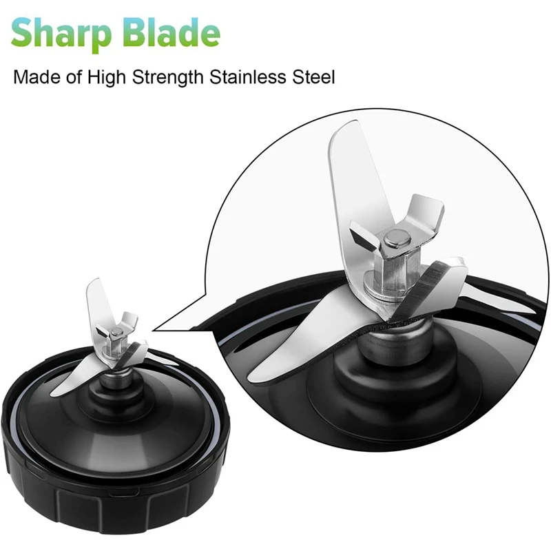6 Fins Blender Blade Replacement Parts For Nutri Ninja 1000W Auto-IQ BL480D BL480 BL480-70 BL480W-70 BL481-70 BL482-70
