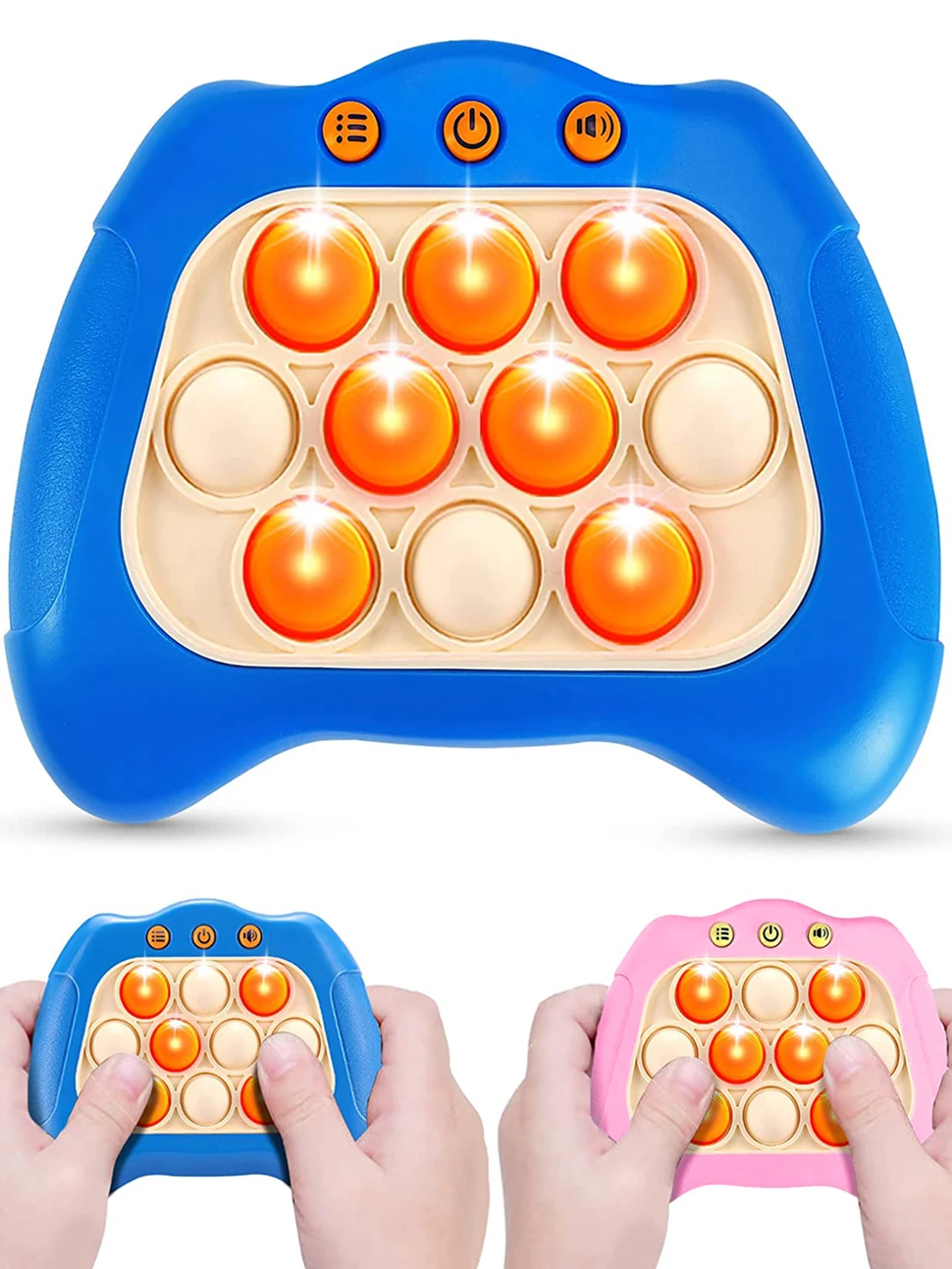 Console de jeu électronique Pop Light Quick Push avec écran LED, jouets  Fidget pour adultes et enfants, cadeaux de Noël et d'Halloween, 999  recyclable - AliExpress