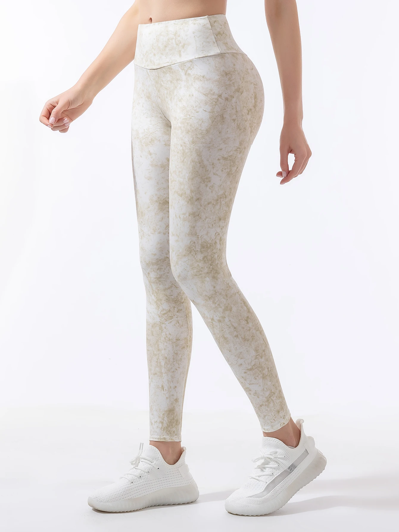 Colorful leggings for women nine-inch printed high-waisted stretch skinny pants thin spring and summer long pants - 4