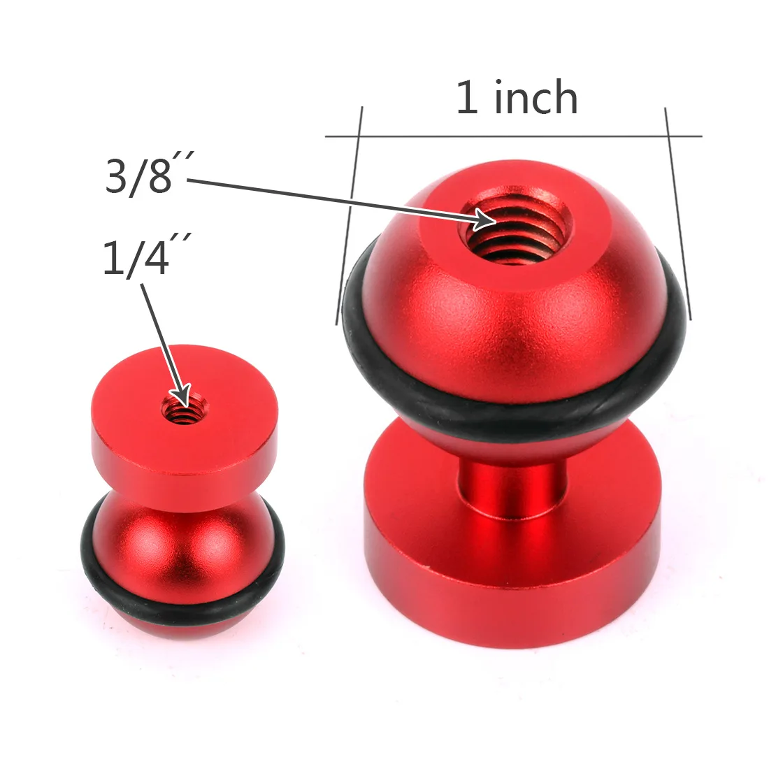 Universal Ball Head Adapter with Butterfly Clip for Camera and Lighting Accessories