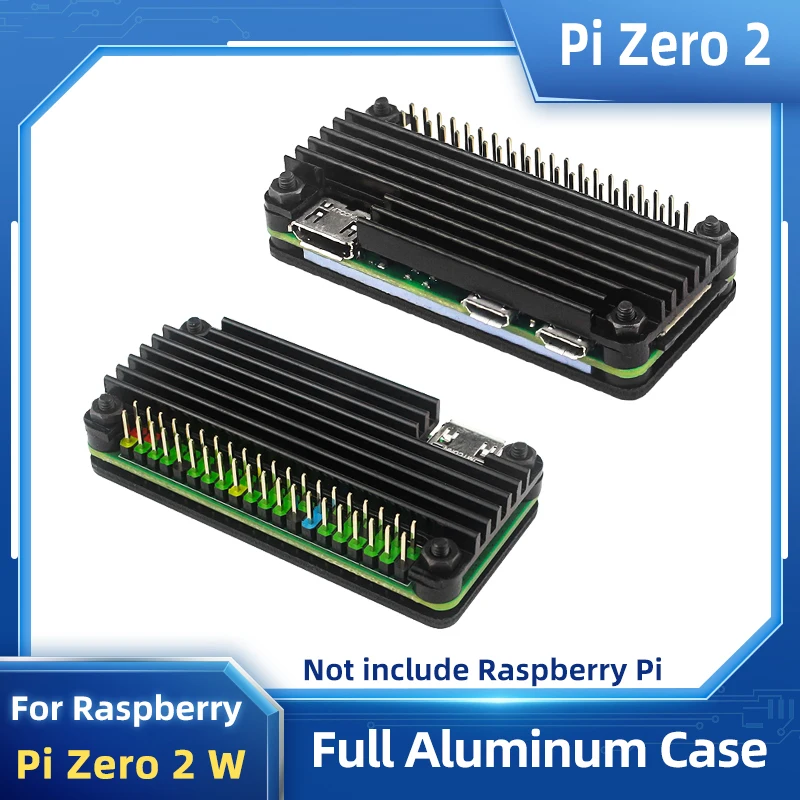 Алюминиевый Чехол для Raspberry Pi Zero 2 Вт
