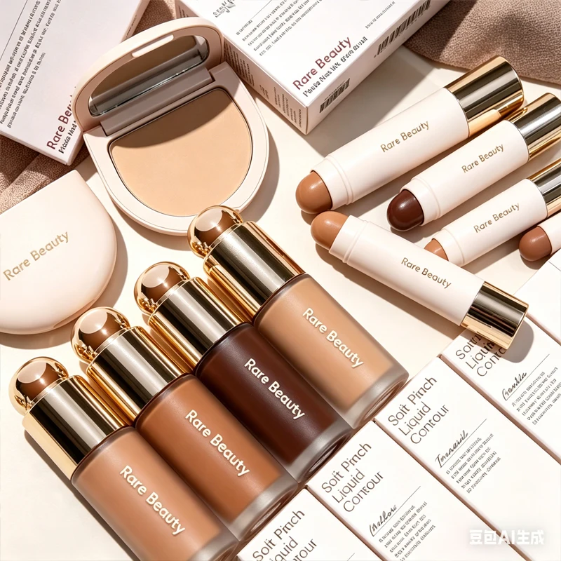 Bronzer Liquido 3D per Contorno Viso Rare Beauty, Ombretto Naturale per Naso, Impermeabile e a Lunga Durata - immagine 4