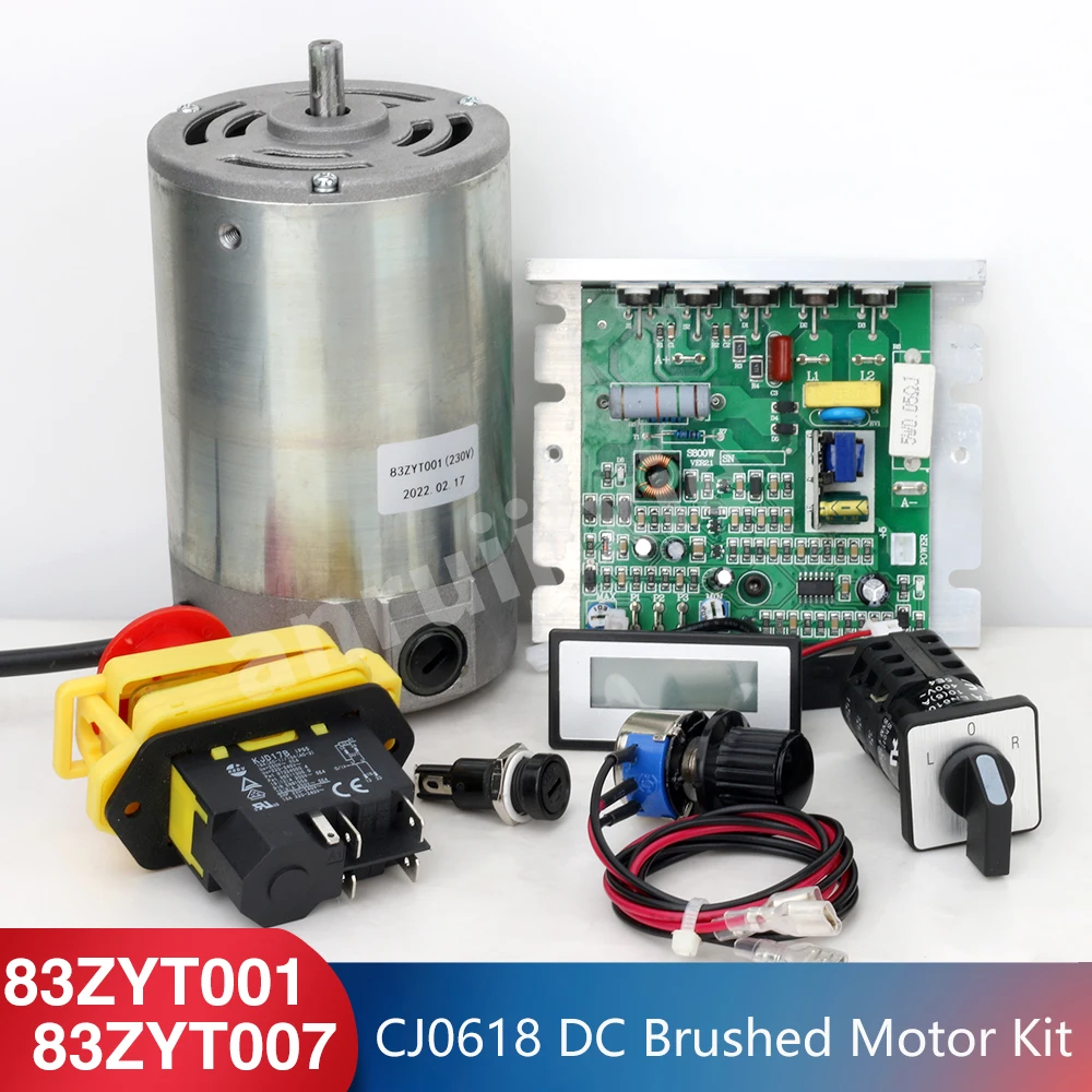 

DC Brushed Motor CJ0618 550W&400W 220V 83ZYT001/83ZYT007 Digital Display Lathe Power Drive Main Control Board&Motor Kit