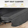 Patio Porch Swing for Adults, 3 Seat Porch Swings with Adjustable Canopy Outside Swing Bench with Removable Cushion, Suitable 5