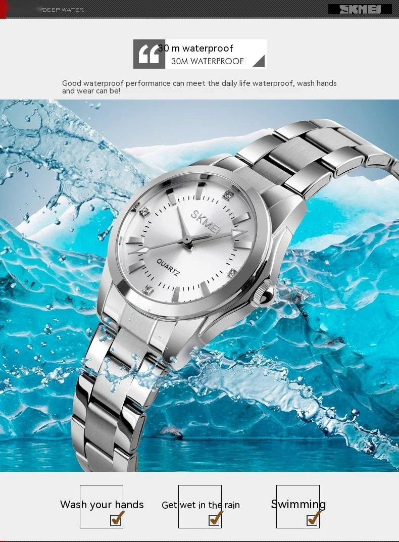 Nouvelle meilleure vente montre temps beauté montre en acier inoxydable mode étanche montre à Quartz niche montre pour femme montre_voghion.com