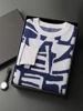 New Chic Men's 100% Cashmere Sweater O-neck Jacquard Pullover Thick Soft Warm Cashmere Knitwear Autumn Winter Casual Jumpers 2