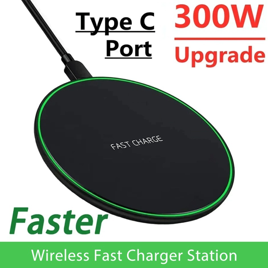 30W Fast Wireless Charging Station Wireless Charger Pad For iPhone 16 15 14 13 12 Pro XS Max Samsung S24 S23 Xiaomi Huawei