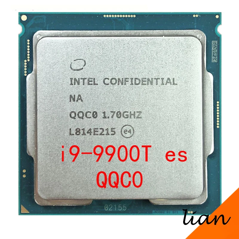 cpu computer Intel Core i9-9900T es i9 9900T es QQC0 1.7 GHz Eight-Core Sixteen-Thread CPU Processor L2=2M L3=16M 35W LGA 1151 processors