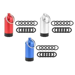 Scuba Diving Mini Tank Key Ring with O-Rings Diving Bottle Keychain Key Chain Repair Kit ylinder Valve Sealing Ring for Scuba