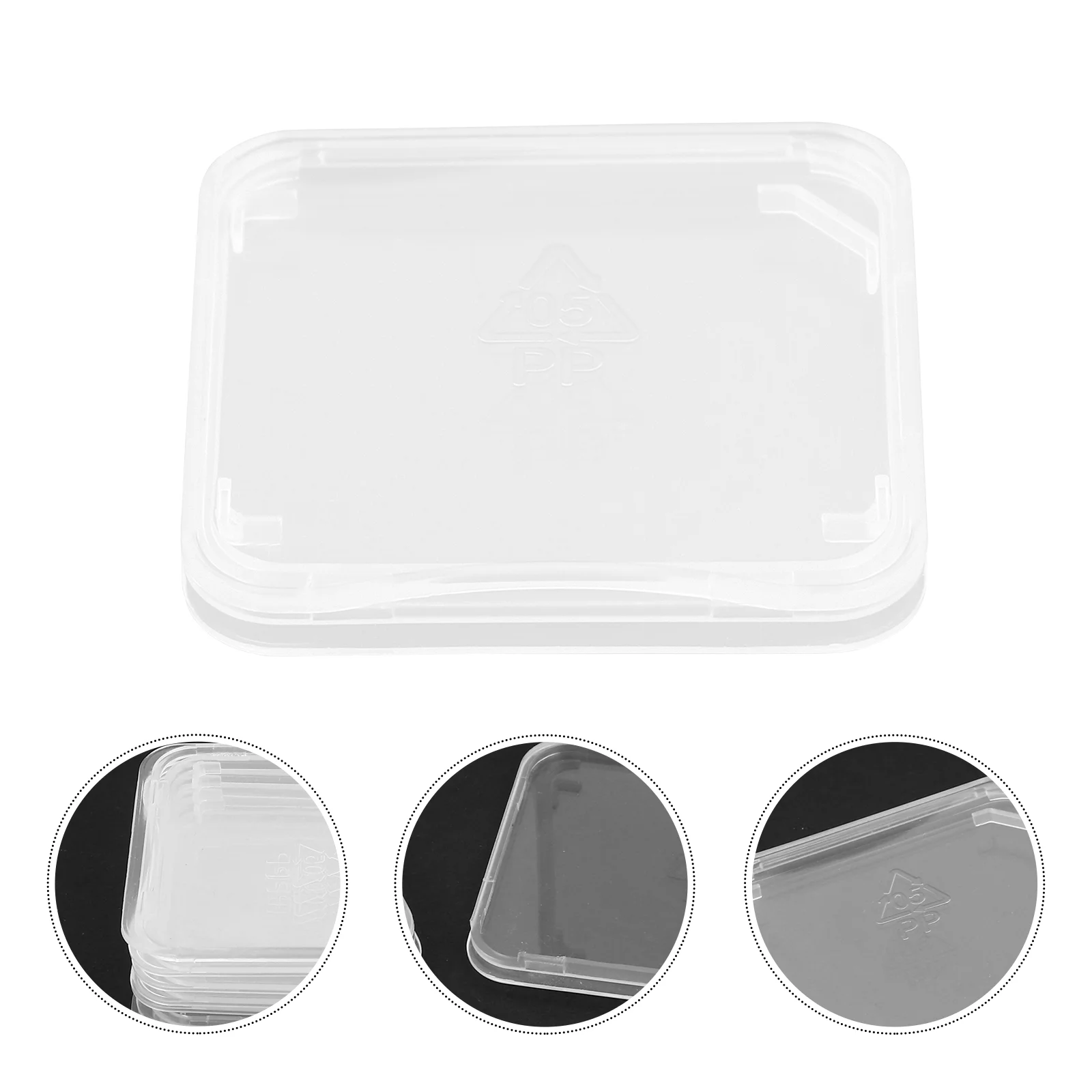 

Transparent SD Memory Card Case Micro SD Card Holder Protector Storage Boxes Plastic Packaging Box Organizers