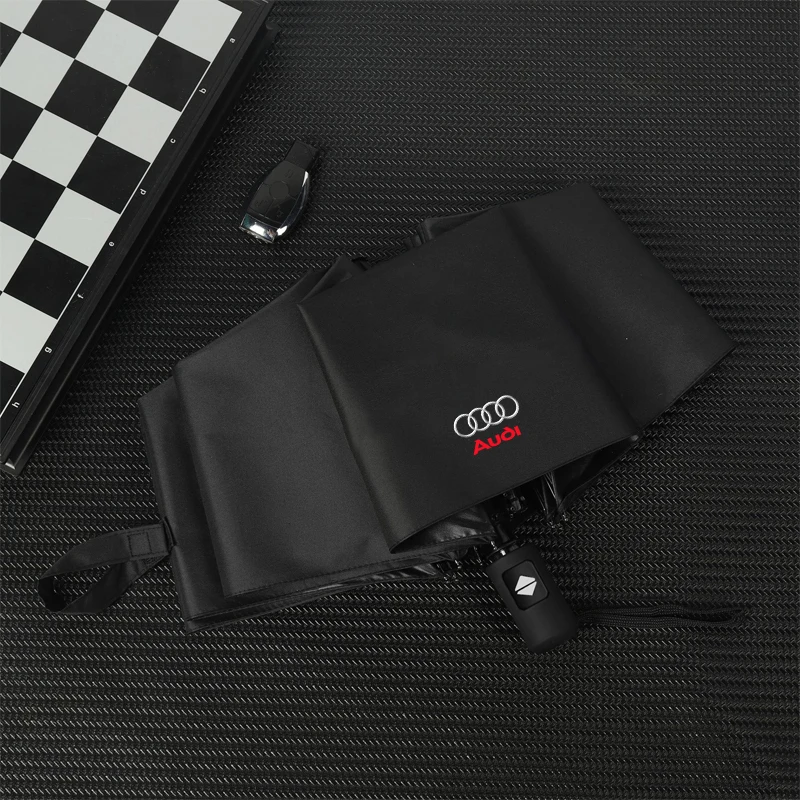 Car Fully Automatic Compact Folding Custom Umbrella Car Accessories For Audi sline TT Q2 Q3 Q5 Q7 Q8 A3 A4 A5 A6 A7 R8 B5 B6 B7 14 S821f8c4f73044a08b96182321c82a46bh
