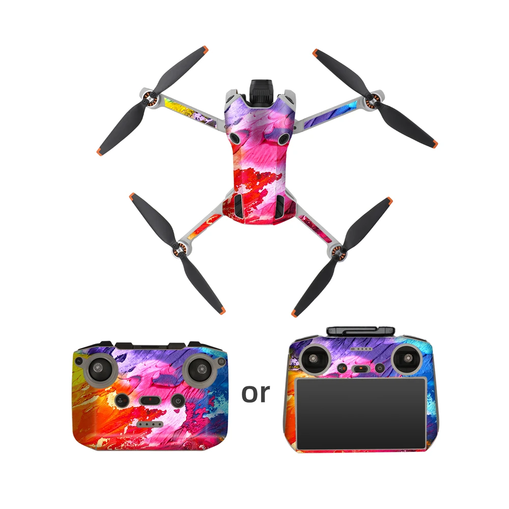 For DJI Mini 4 Pro(RC-N2/RC 2) Cool Stickers Drone Body Arm Protection Film  Accessories