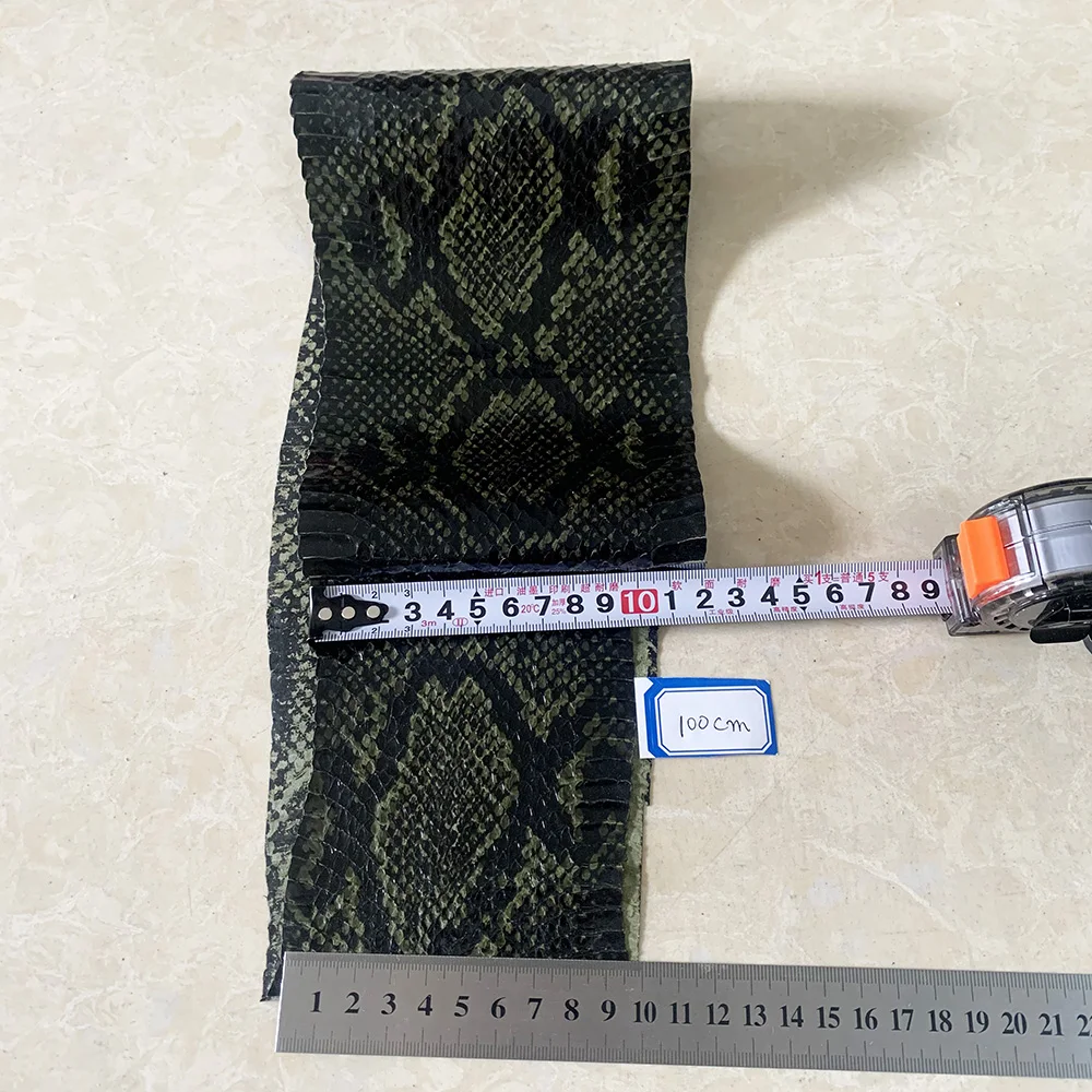 Green Series Snake Skin Printing Leather Snake Skin for