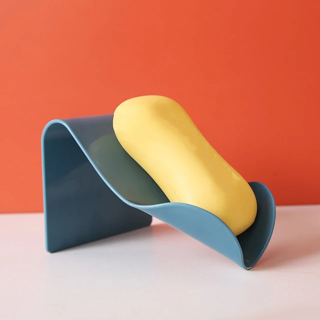 Fürdőszoba Zuhanyszappan Tartó Falra Szerelt Tároló Doboz Szappan Ingyenes Fúró Vízelvezető - Image 3