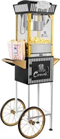 Cart Retro Classic Popcorn  Machine 8 Ounce with Nonstick Kettle for Home Use, Party and Birthd 1