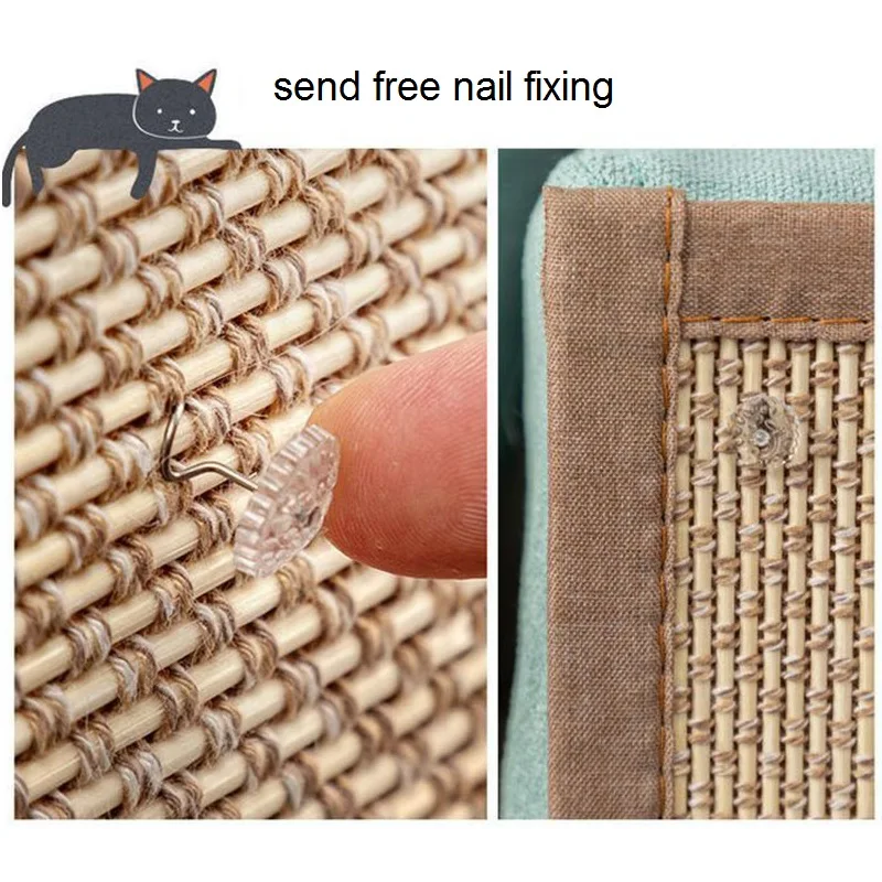 Natural Bamboo Cat Scratcher Sofa Protector Board