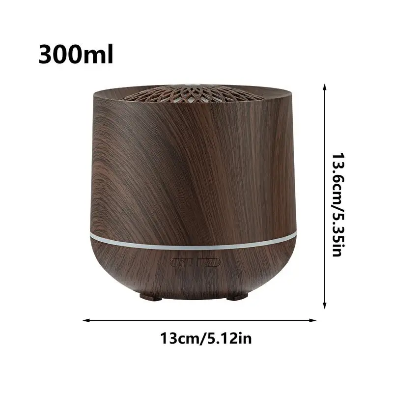 Air Diffuser Desk Humidifier 7 Color Gradient Lights Auto Shut Off Function 300ml Small Humidifier Scent Decor Odor Eliminator