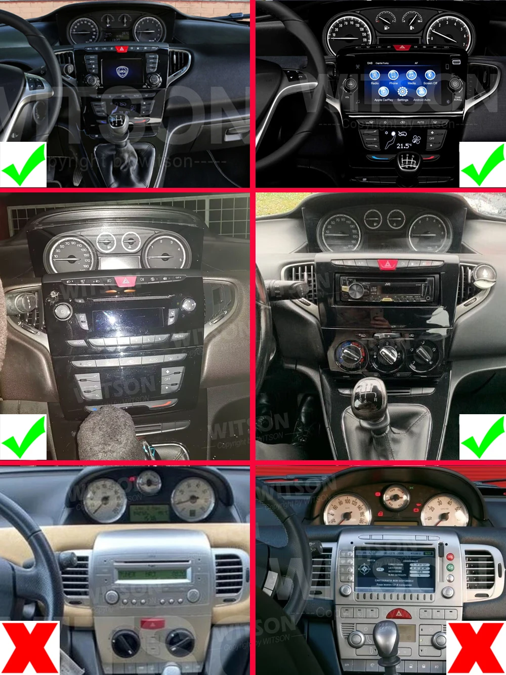 7'' Car Radio For Lancia Ypsilon 2011 - 2020 Android 12 Multimedia Stereo  Autoradio Dsp Gps Wifi Bluetooth 4g Sim Carplay Canbus - Car Multimedia  Player - AliExpress