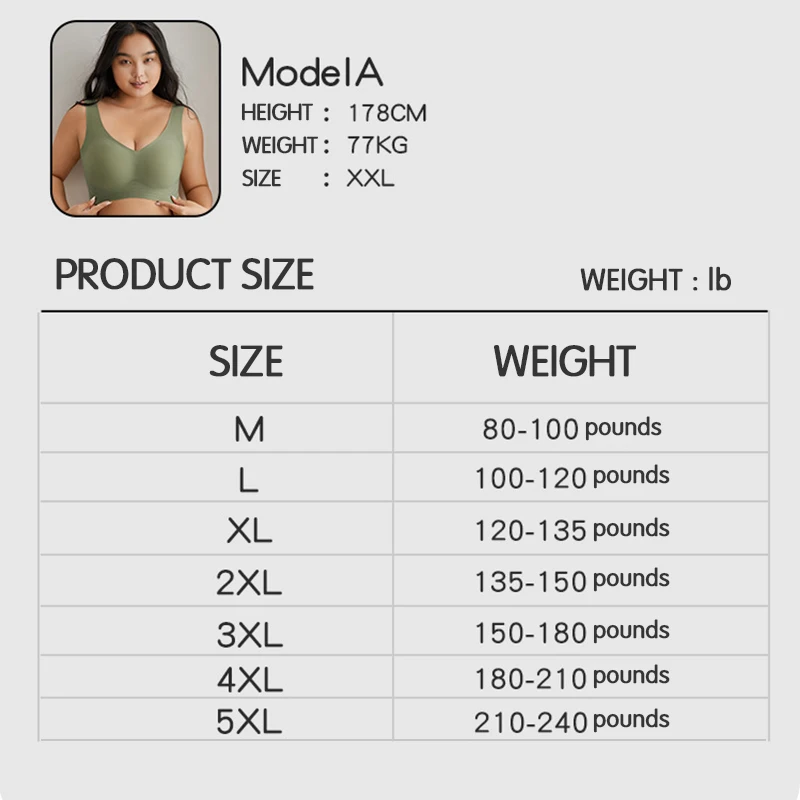 Women's Plus Size Bra and Panty Sets Seamless No Show Lingerie Set Racerback Bra and High Waisted Underwear