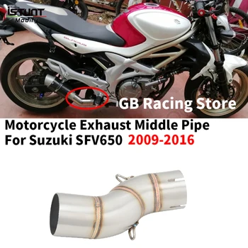 SFV 650 Slip On For Suzuki SFV650 SFV 650 2009-2016 Exhaust SFV 650 Motorcycle Exhaust Muffler Escape Middle Link Pipe Muffler