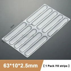 SEAMETAL 10Pcs Transparent Anti - Collision Door Edge Protector Strips (10 pcs)