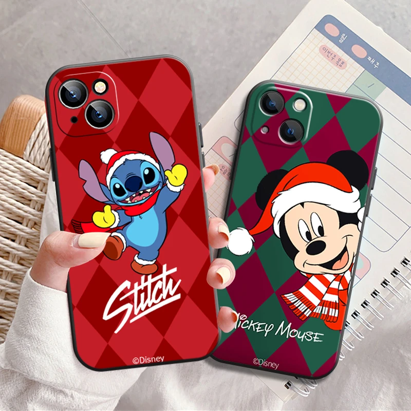 Disney Mickey Mouse Phone Case For iPhone X XS XR XS Max 11 11 Pro 12 12 Pro Max For iPhone 12 13 Mini Black Coque Soft iphone 11 clear case