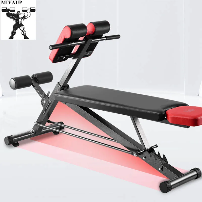 MIYAUP-Weightlifting Bed, Lazy Person, Stomach Tghtening and Abdominal Health Equipment, Sit Up Dumbbell Stool