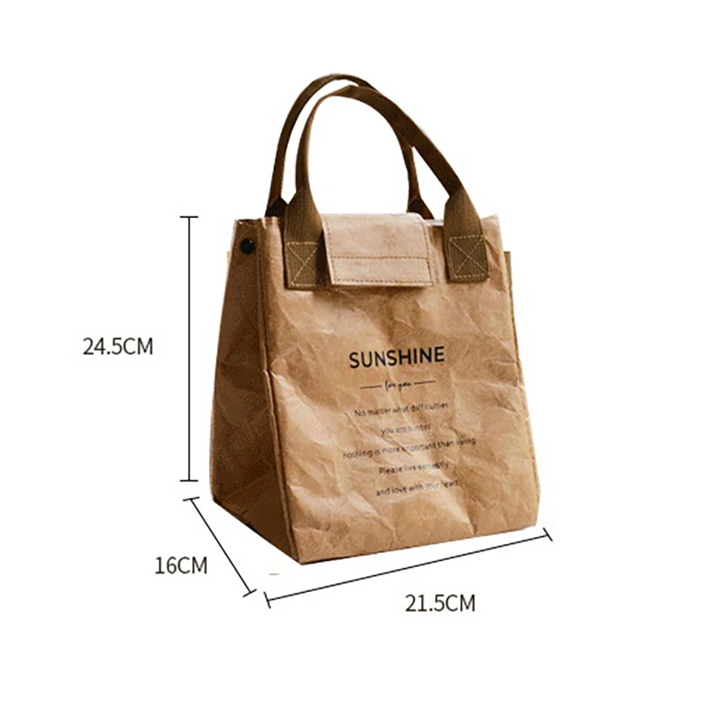 Lunch Bag Lunch Bag Waterproof Insulation Bag Lengthen and Thicken Aluminum Foil Japanese Handbag for Office Worker Student