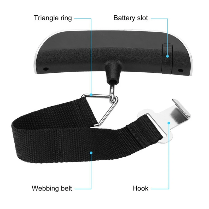 Portable Scale Digital LCD Display Electronic Luggage Hanging Suitcase...