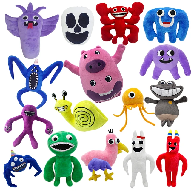 23 peçasGarten de banban mais jogo de jardim de classe em torno de bonecas  de brinquedo de pelúcia crianças conforto brinquedos de pelúcia interativos