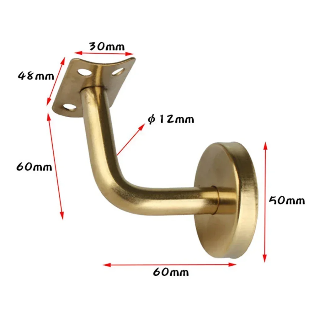 Solid Brass Handrail Brackets - JV85H - Frelan Hardware Jedo Solid
